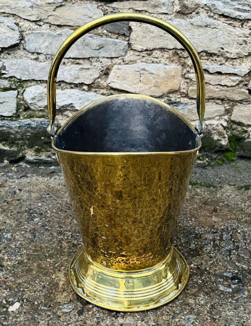 fig 2. Art Nouveau Brass Coal Scuttle