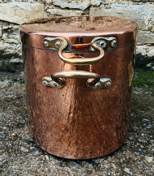 fig 2. Large Victorian Copper Stock Pot