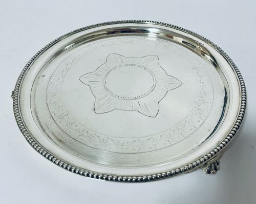 fig 2. Victorian Silver Salver