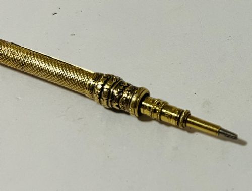 fig 1. Antique 14K Gold Propelling Pencil