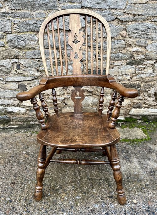 fig 2. Antique Broad Arm Windsor Chair