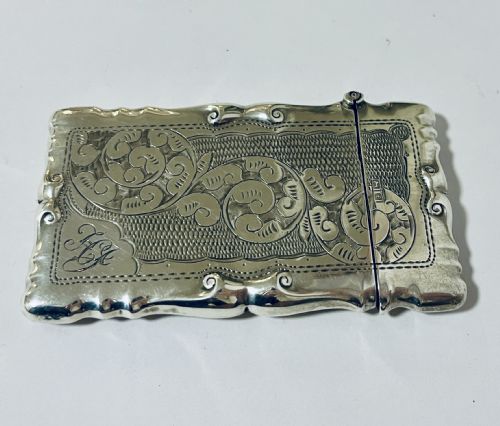 fig 1. Antique Silver Card Case