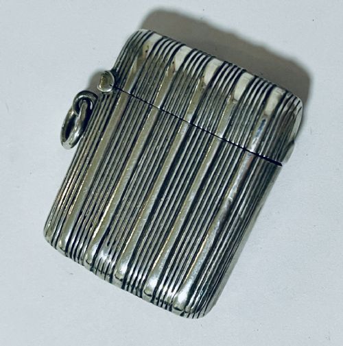 fig 1. Victorian Silver Vesta Case