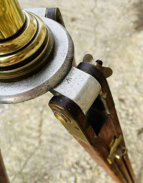 fig 1. Antique Brass Library Telescope by Broadhurst Clarkson & Co