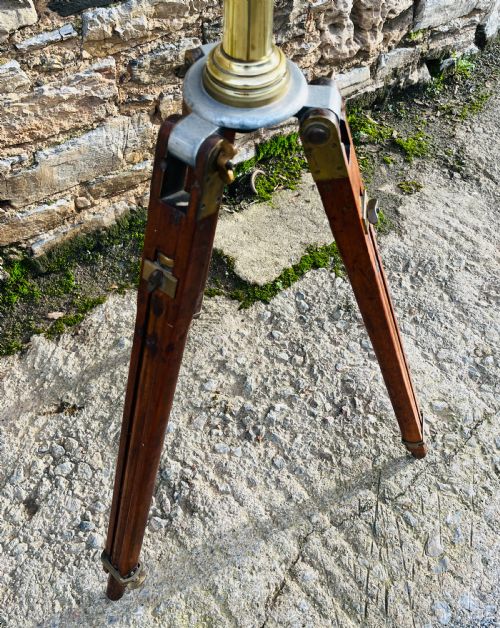 fig 2. Antique Brass Library Telescope by Broadhurst Clarkson & Co