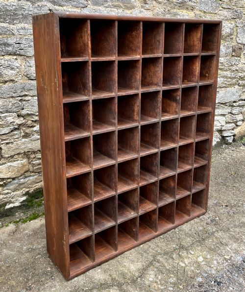 ANTIQUE PINE PIGEON HOLES - ADDITIONAL PHOTO 2