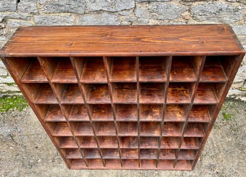 ANTIQUE PINE PIGEON HOLES - ADDITIONAL PHOTO 4