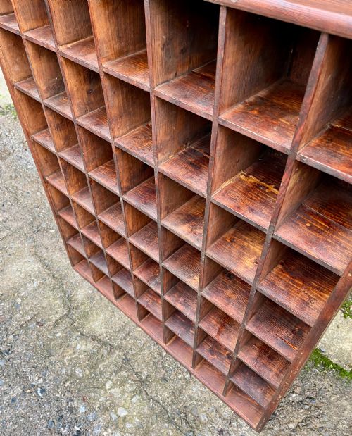 ANTIQUE PINE PIGEON HOLES - ADDITIONAL PHOTO 6