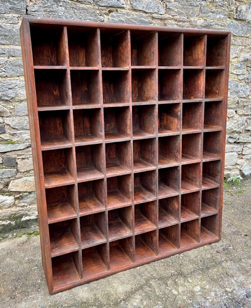 ANTIQUE PINE PIGEON HOLES - ADDITIONAL PHOTO 9