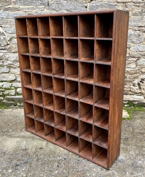 ANTIQUE PINE PIGEON HOLES - ADDITIONAL PHOTO 10