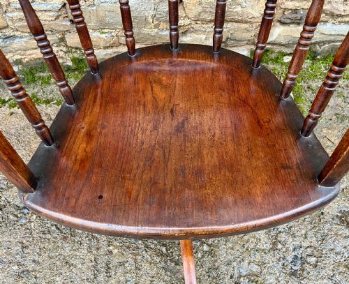 fig 2. Antique Oak Swivel Desk Chair