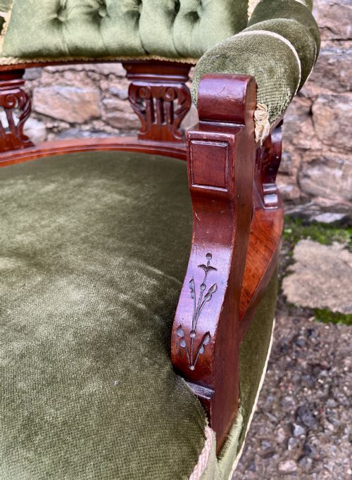 fig 2. Pair of Edwardian Mahogany Framed Tub Chairs