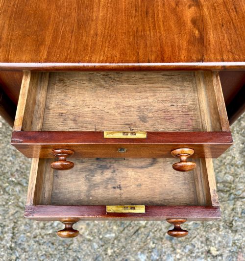 fig 2. Victorian Mahogany Drop Flap Work Table