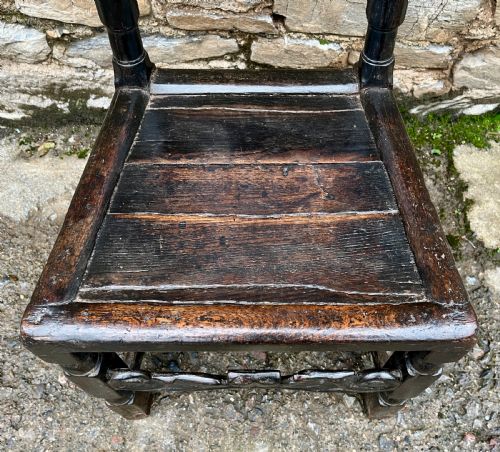 17TH CENTURY OAK BACKSTOOL - ADDITIONAL PHOTO 1
