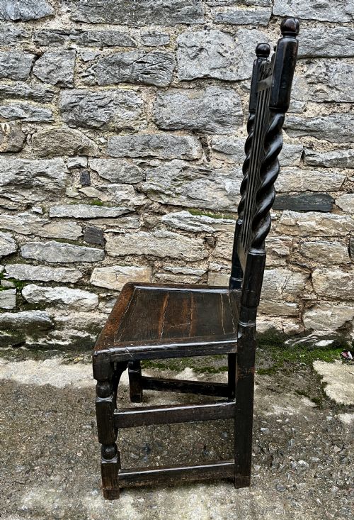 17TH CENTURY OAK BACKSTOOL - ADDITIONAL PHOTO 13