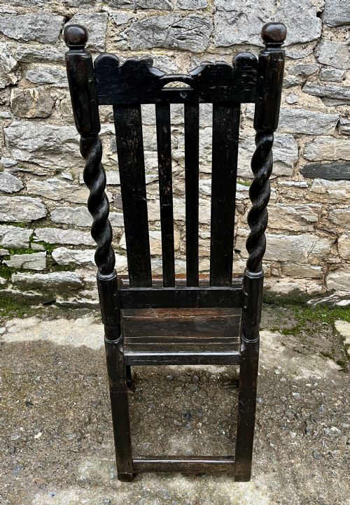 17TH CENTURY OAK BACKSTOOL - ADDITIONAL PHOTO 15