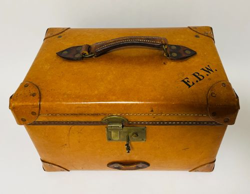 fig 1. Antique Leather Doctor's Case by A.W. Dear