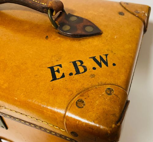 fig 2. Antique Leather Doctor's Case by A.W. Dear