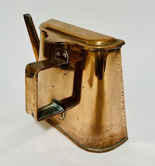 fig 1. Antique Flat Back Copper Kettle