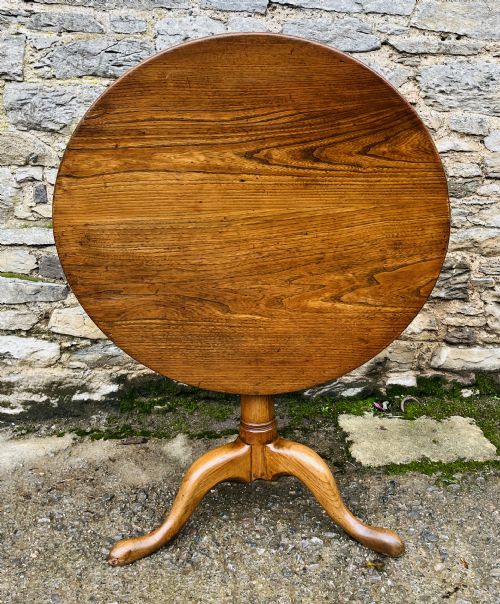 GEORGIAN OAK TILT TOP OCCASIONAL TABLE - ADDITIONAL PHOTO 8