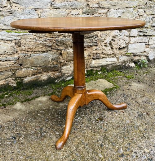 GEORGIAN OAK TILT TOP OCCASIONAL TABLE - ADDITIONAL PHOTO 11