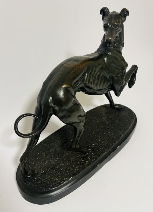 fig 1. Bronze Study of a Greyhound after Christophe Fratin