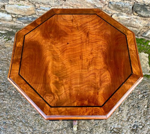 fig 2. Regency Mahogany Octagonal Occasional Table