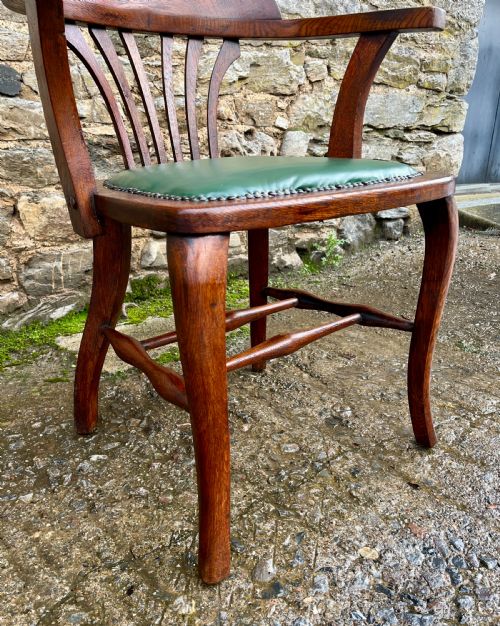fig 2. Antique Oak Desk Chair