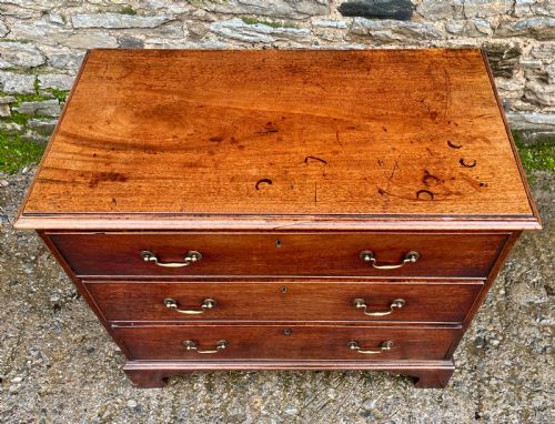 fig 1. Small Georgian Mahogany Chest of Drawers