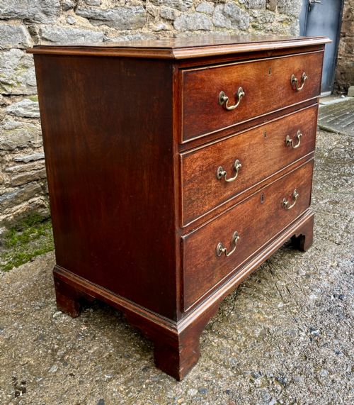 fig 2. Small Georgian Mahogany Chest of Drawers