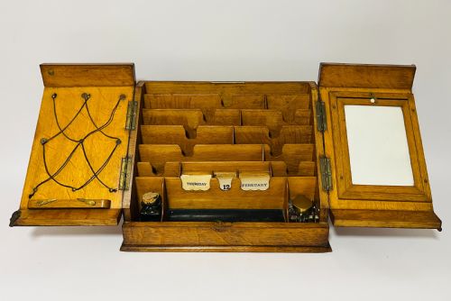Antique Oak Stationery Cabinet