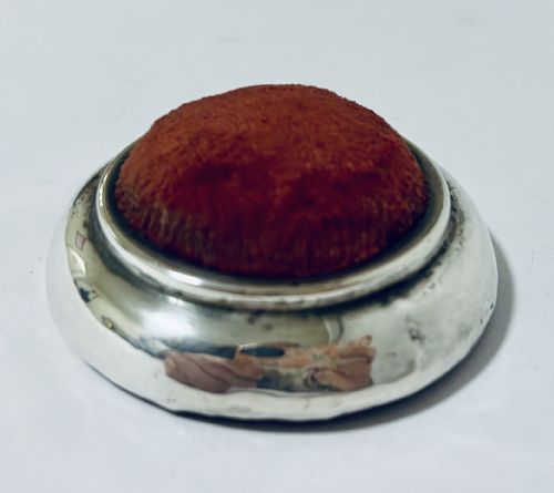 fig 1. Antique Silver Pin Cushion