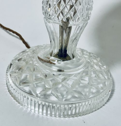 fig 1. Antique Glass Mushroom Lamp
