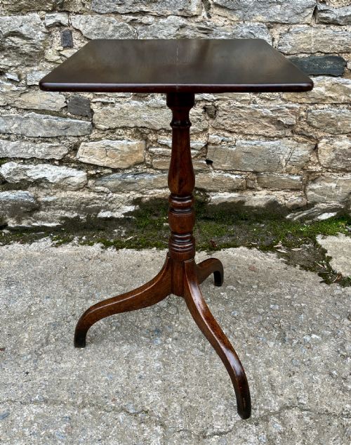 GEORGIAN OAK TILT TOP WINE TABLE - ADDITIONAL PHOTO 3