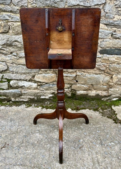 GEORGIAN OAK TILT TOP WINE TABLE - ADDITIONAL PHOTO 9