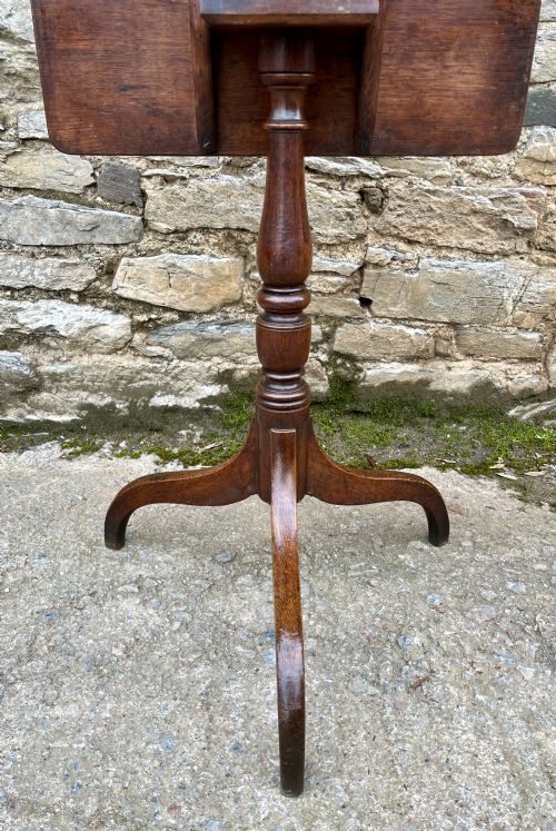 GEORGIAN OAK TILT TOP WINE TABLE - ADDITIONAL PHOTO 10