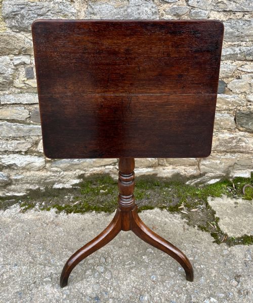GEORGIAN OAK TILT TOP WINE TABLE - ADDITIONAL PHOTO 11