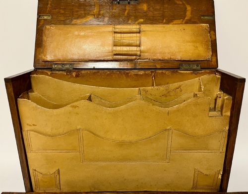 VICTORIAN OAK STATIONERY CABINET - ADDITIONAL PHOTO 6