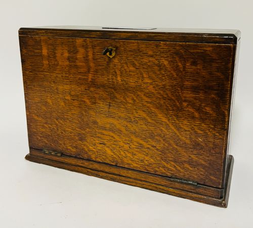 VICTORIAN OAK STATIONERY CABINET - ADDITIONAL PHOTO 8