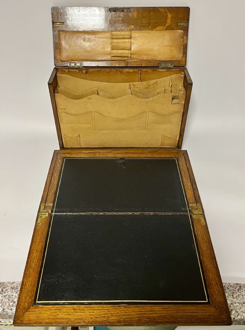 VICTORIAN OAK STATIONERY CABINET - ADDITIONAL PHOTO 9