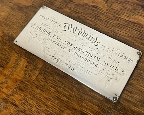 VICTORIAN OAK STATIONERY CABINET - ADDITIONAL PHOTO 13