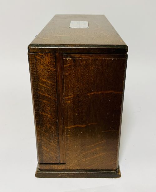 VICTORIAN OAK STATIONERY CABINET - ADDITIONAL PHOTO 14