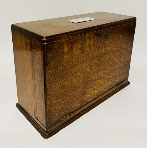 VICTORIAN OAK STATIONERY CABINET - ADDITIONAL PHOTO 17