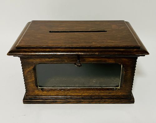 Antique Oak Letter Box
