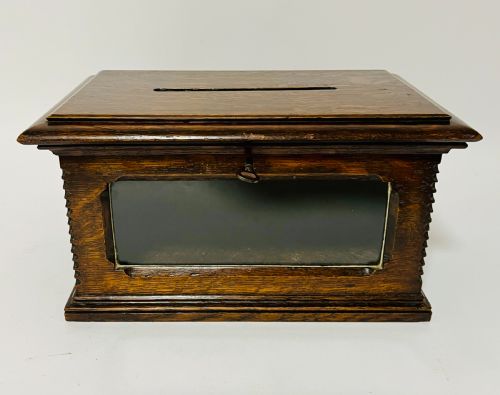 fig 1. Antique Oak Letter Box