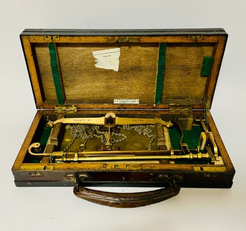 ANTIQUE DEVON COUNTY EXCISE SCALES - ADDITIONAL PHOTO 1