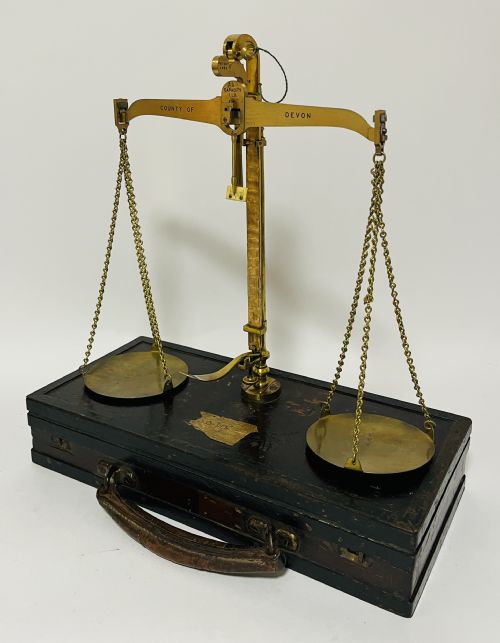 ANTIQUE DEVON COUNTY EXCISE SCALES - ADDITIONAL PHOTO 10