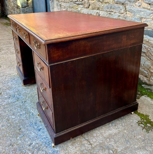 fig 2. Victorian Mahogany Partner's Desk