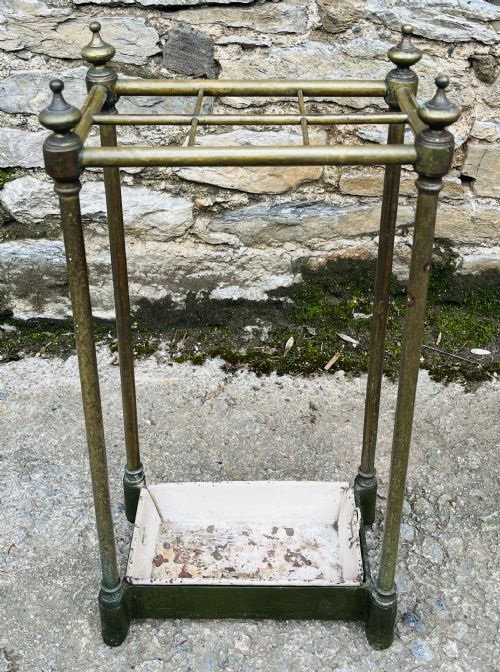 VICTORIAN BRASS STICK STAND - ADDITIONAL PHOTO 1