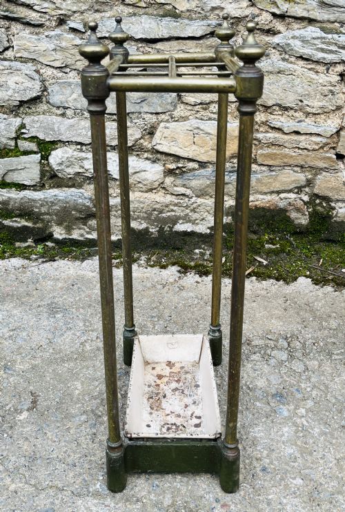 VICTORIAN BRASS STICK STAND - ADDITIONAL PHOTO 4